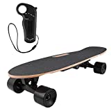 AMDirect Skateboard Elettrico con Telecomando e Sistema Push-Pull Longboard E-Board con Motore...